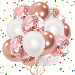 Rose Golden Birthday Decoration Set