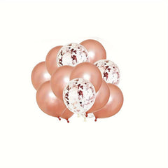 Rose Golden Birthday Decoration Set