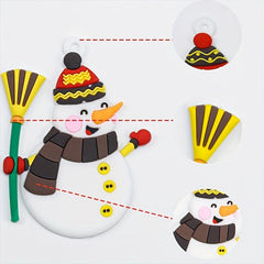 6pcs Christmas Decoration Gingerbread Man Snowman Tree Pendant