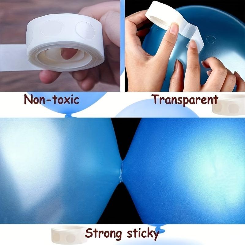 8pcs Transparent Balloon Glue Double Sided Tape For Party Wedding Decoration