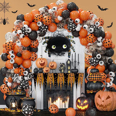 Halloween Balloon Garland Set Orange Purple Decoration