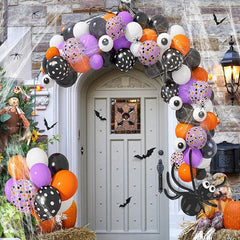 Halloween Balloon Garland Set Orange Purple Decoration