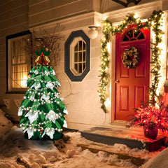 1pc Christmas Assembly Standing Bell Tree with 6 Accessories