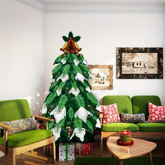 1pc Christmas Assembly Standing Bell Tree with 6 Accessories