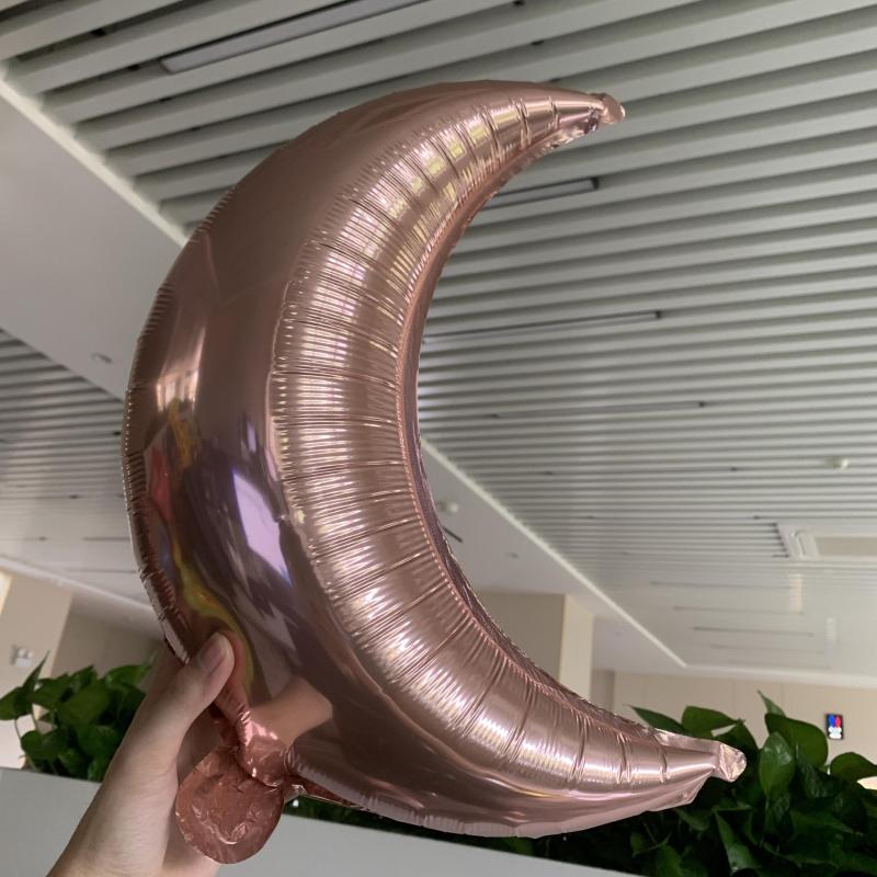 Aluminum Film Balloon Moon Love Shape Background Wall Decoration
