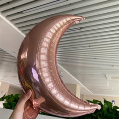 Aluminum Film Balloon Moon Love Shape Background Wall Decoration