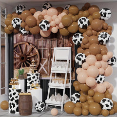 Cow Theme Balloons Arch Garland Kit for Party Decorations