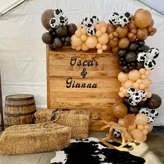 Cow Theme Balloons Arch Garland Kit for Party Decorations