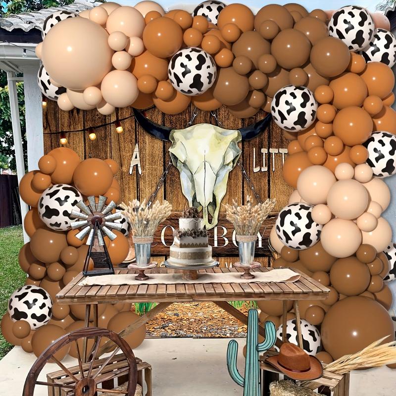 Cow Theme Balloons Arch Garland Kit for Party Decorations