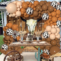 Cow Theme Balloons Arch Garland Kit for Party Decorations