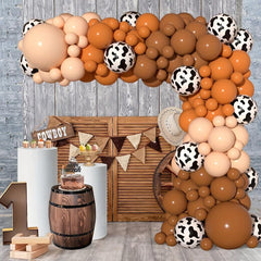 Cow Theme Balloons Arch Garland Kit for Party Decorations