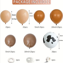 Cow Theme Balloons Arch Garland Kit for Party Decorations
