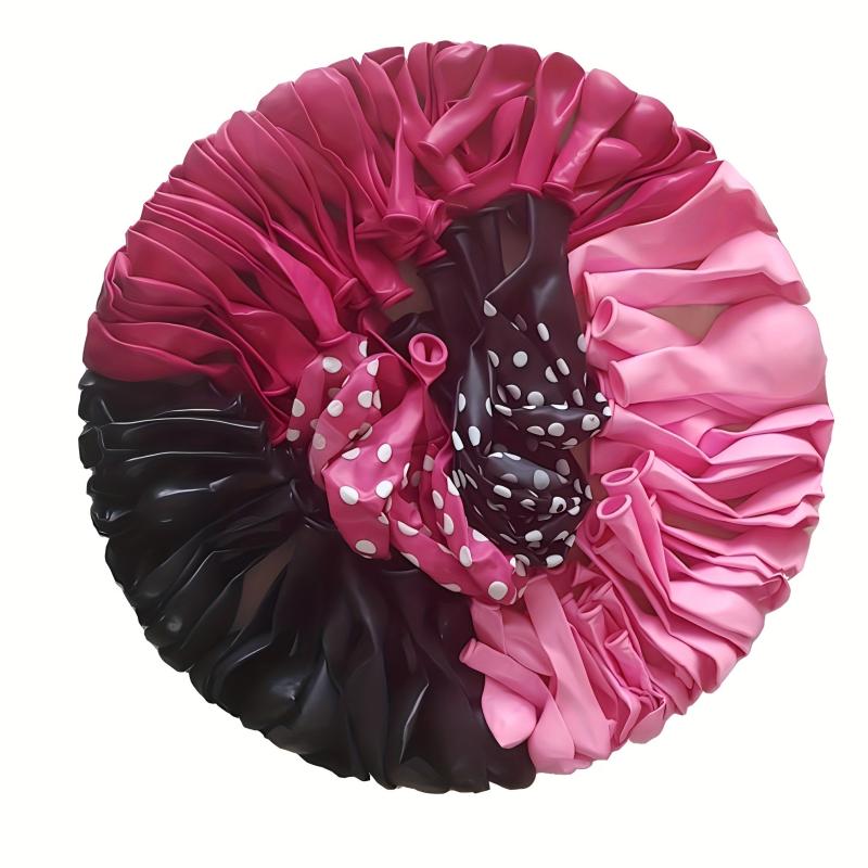 127pcs Rose Red Cartoon Mouse Balloon Set Birthday Party Supplies