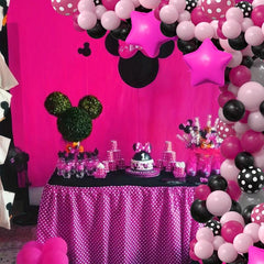 127pcs Rose Red Cartoon Mouse Balloon Set Birthday Party Supplies