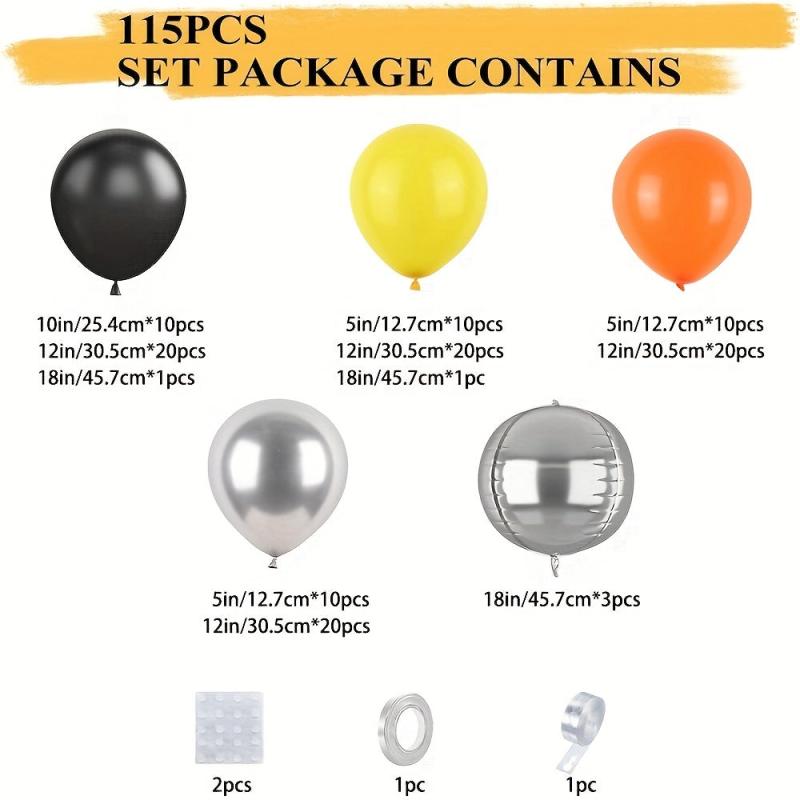 125pcs Engineering Vehicle Theme Party Balloon Set