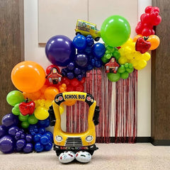 School Bus Balloon Garland Kit - Back To School Decoration