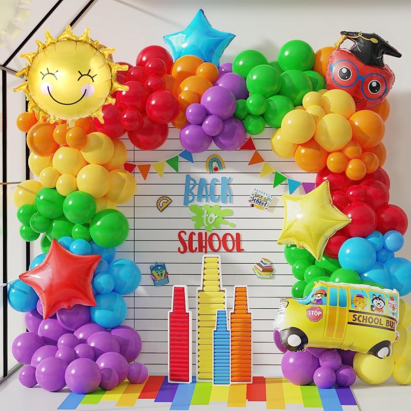 School Bus Balloon Garland Kit - Back To School Decoration