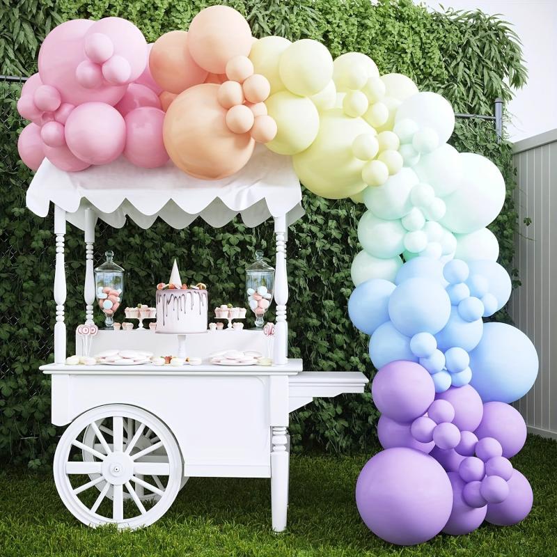 Pastel Rainbow Balloon Arch Kit Carnival Circus Balloon Garland