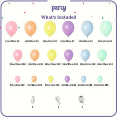 Pastel Rainbow Balloon Arch Kit Carnival Circus Balloon Garland