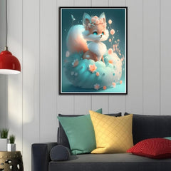 Cartoon Fox Canvas Poster for Home Wall Art Decoration
