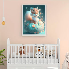 Cartoon Fox Canvas Poster for Home Wall Art Decoration