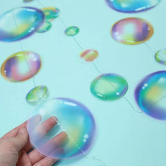 Fantasy Round Film Bubble Pull Flag Summer Party Celebration Party Decoration