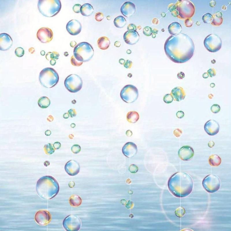Fantasy Round Film Bubble Pull Flag Summer Party Celebration Party Decoration