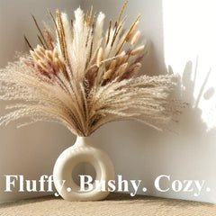 120pcs Dried Pampas Grass Decor for Boho Home Wedding Decor