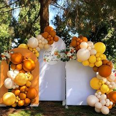143pcs Orange Balloons Garland Kit for Party Supplies