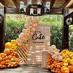 143pcs Orange Balloons Garland Kit for Party Supplies