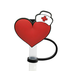 Anime Medical Style Straw Decoration Hat with Silicone Dust Plug