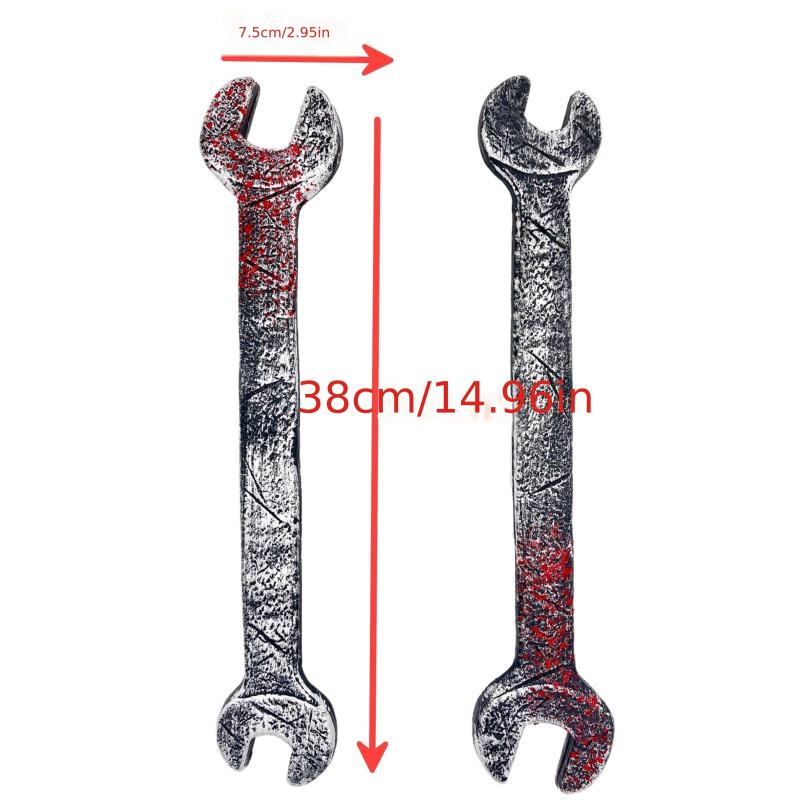 Halloween Wrench Props Bloody Ornaments