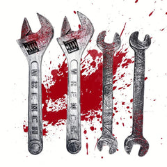 Halloween Wrench Props Bloody Ornaments