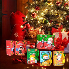 Christmas Candy Packaging Box Cartoon Santa Claus Gift Box Snowman Party Favors