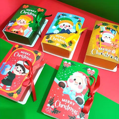 Christmas Candy Packaging Box Cartoon Santa Claus Gift Box Snowman Party Favors