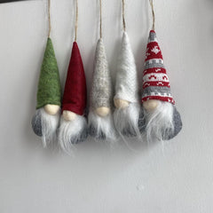 5pcs Christmas Wool Faceless Old Man Gnome Plush Dolls