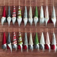 5pcs Christmas Wool Faceless Old Man Gnome Plush Dolls