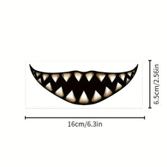 Halloween Mouth Tattoo Sticker Waterproof Temporary Tattoo Prank