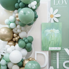 140pcs Olive Green Balloon Arch Set