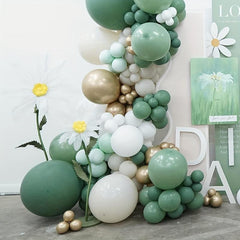 140pcs Olive Green Balloon Arch Set