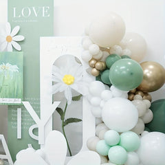 140pcs Olive Green Balloon Arch Set