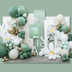 140pcs Olive Green Balloon Arch Set
