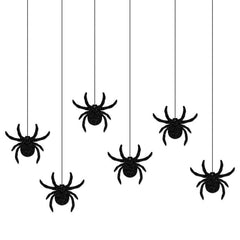 Halloween Bat Flag & Spider Flower Decoration