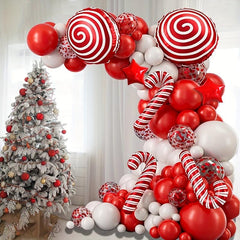 90pcs Christmas Balloons Set w/ Accessories for Christmas Party!