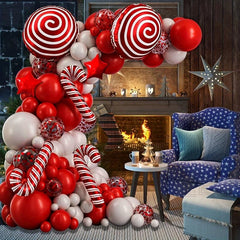 90pcs Christmas Balloons Set w/ Accessories for Christmas Party!