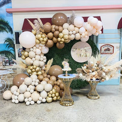 Brown Balloon Garland Arch Kit for Party Decoration