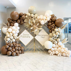 Brown Balloon Garland Arch Kit for Party Decoration