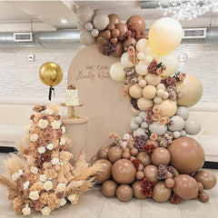 Brown Balloon Garland Arch Kit for Party Decoration