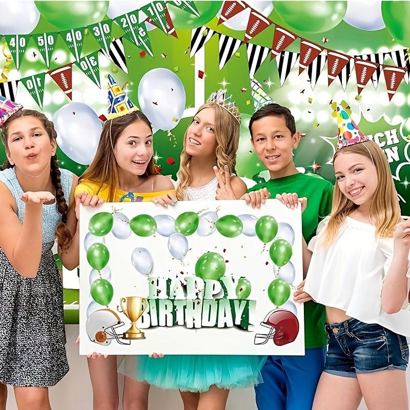 82pcs Football Birthday Party Decorations Football Theme Supplies