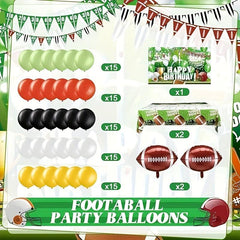 82pcs Football Birthday Party Decorations Football Theme Supplies